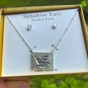 Cubic Zirconia Pigeon Necklace set